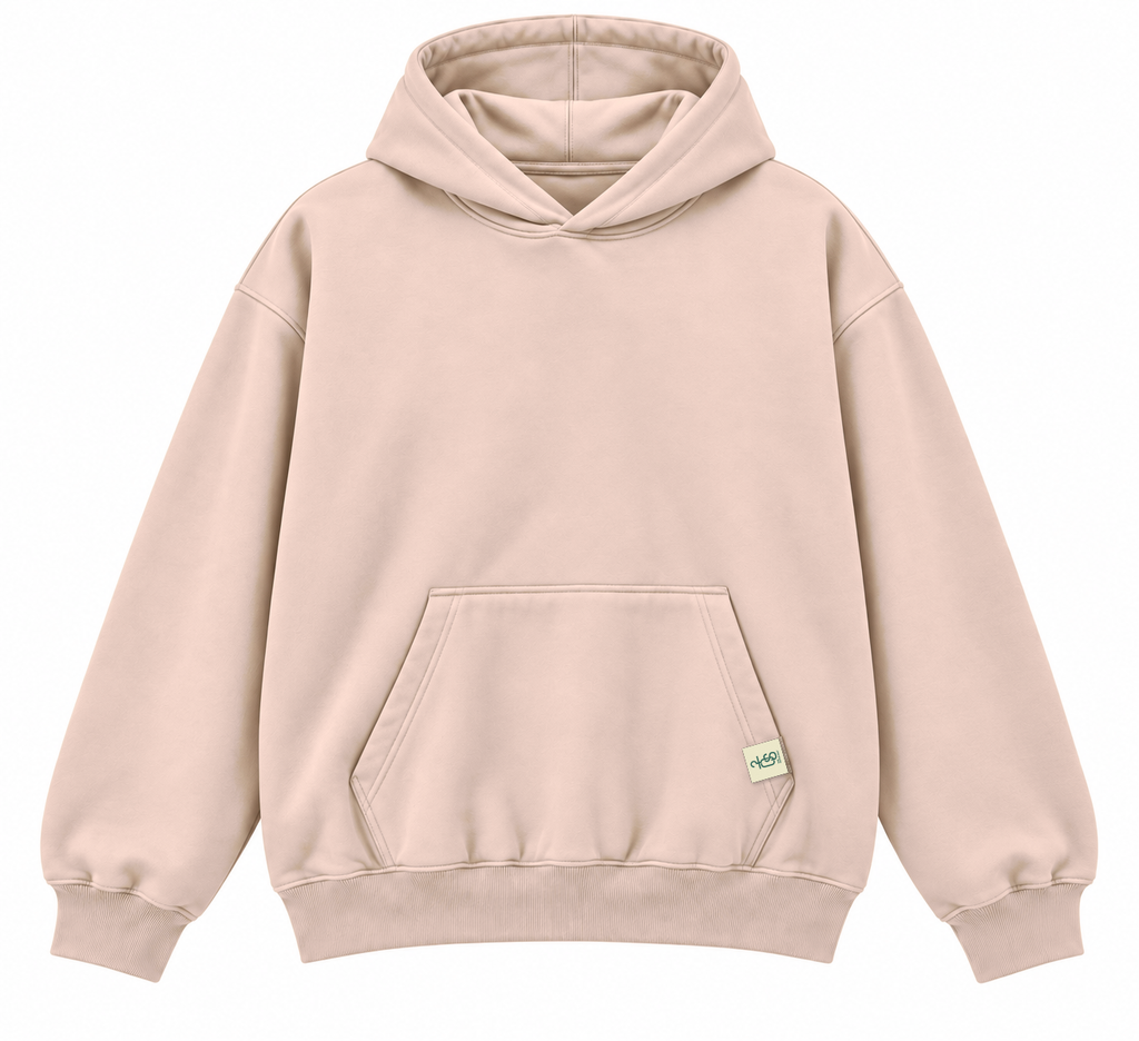 The Everyday Hoodie oversized blush beige hoodie by The OuterSelf