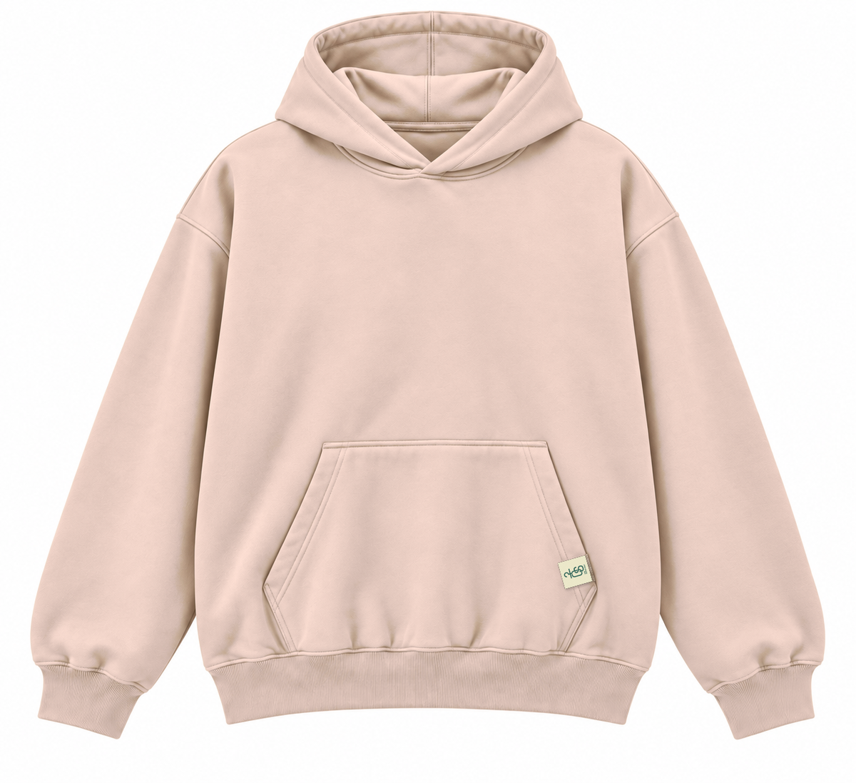 The Everyday Hoodie oversized blush beige hoodie by The OuterSelf