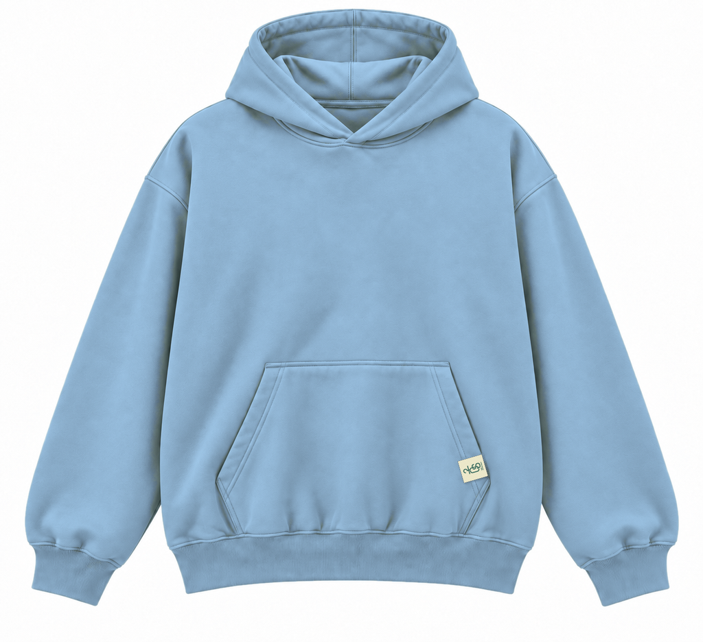 The Everyday Hoodie oversized light blue hoodie by The OuterSelf