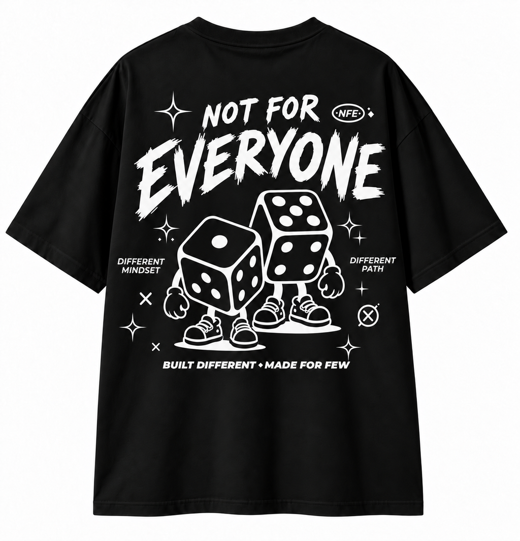 Against The Odds oversized black graphic t-shirt by The OuterSelf
